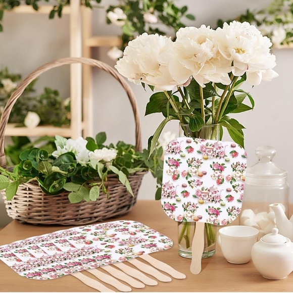 Bridal Shower Tea Party Fans - Picture 7 of 8